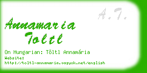 annamaria toltl business card