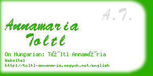 annamaria toltl business card